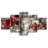 tableau statue de bouddha en or