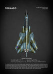 Affiche vintage avion tornado