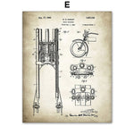Affiche vintage suspension vélo