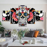 tableau skull mexicain