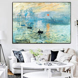 tableau peinture à l’huile de bateau