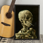 tableau skull Vincent Van Gogh