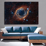 tableau yeux type galaxie