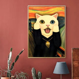 tableau chat cri de Munch