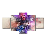 tableau guitariste en concert