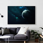 tableau d’une main avec la terre