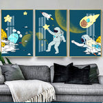 tableau enfant alien mignon