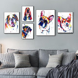 tableau saint Bernard coloré