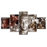 tableau statue de bouddha en or