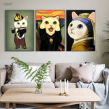 tableau chat peinture connu