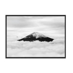 affiche noir et blanc montagne japonaise
