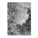 tableau noir et blanc mer clame