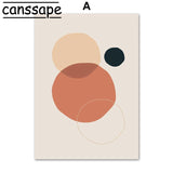 tableau géométrique ronds colorés