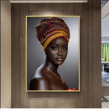 tableau fond gris africaine