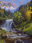 tableau grande cascade d’eau
