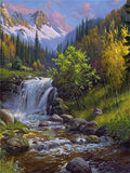 tableau grande cascade d’eau