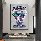 tableau cartoon éléphant