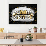 tableau dents en or