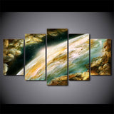 Tableau espace terre verdâtre