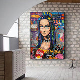 Affiche Mona Lisa abstrait