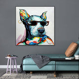 tableau pop art bulldog