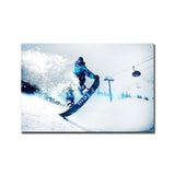 tableau montagne snow board