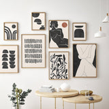 tableau abstrait forme noir