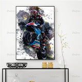 Fabio Quartararo Poster - Motorcycle Race Stylish Motorcycle