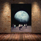 tableau balançoire sur la lune