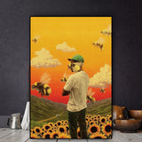tableau Tyler fond orange