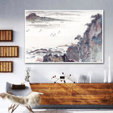 tableau peinture à l’huile violette d’une montage