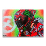 Valentino Rossies Racing Abstract Canvas Posters and Print 