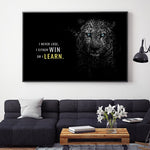 tableau affiche lion documentaire