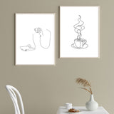 tableau dessin tasse de café