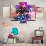 tableau guitariste en concert