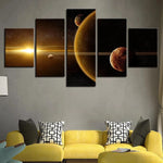 tableau espace point lumineux