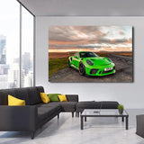 tableau super car verte
