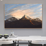tableau photo montagne et nuages