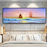 tableau nature bateau