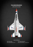 Affiche vintage avion UAF