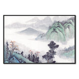 tableau peinture à l’huile violette d’une montage