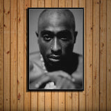 tableau Tupac Shakur sur fond noir