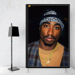 tableau Tupac Shakur bandeau rouge