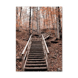 tableau escalier dans la montagne