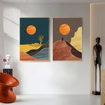 tableau scandinave abstrait
