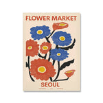 tableau flower market vintage