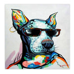 tableau pop art bulldog