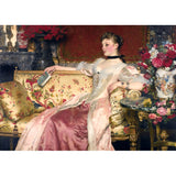 Affiche peinture classique robe blanche