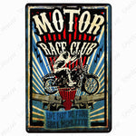 Service Repair Retro Metal Sign Vintage Motor Club Tin 