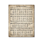 tableau vintage d’une partition